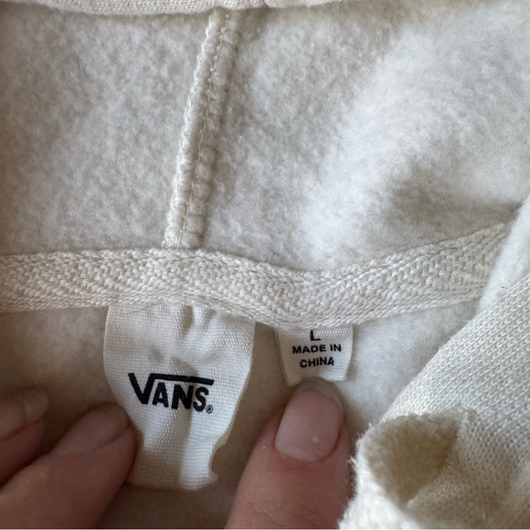 vans cropped white hoodie - Picture 4 of 4